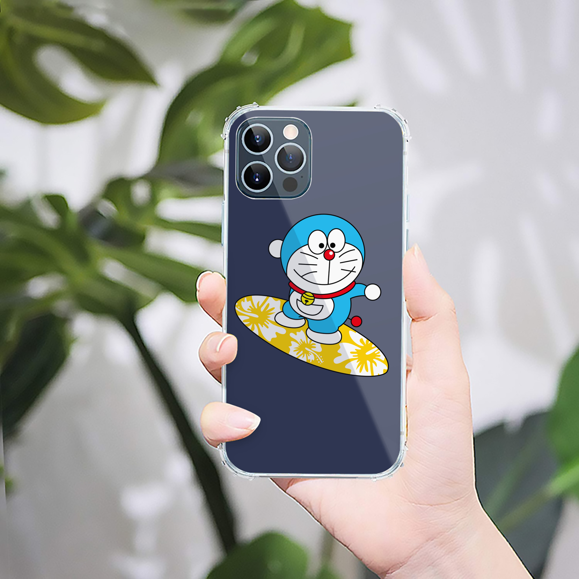 （画像用） ドラえもん Doraemon 【iPhone 12シリーズ対応】透明スマホケース（クリアソフトケース）